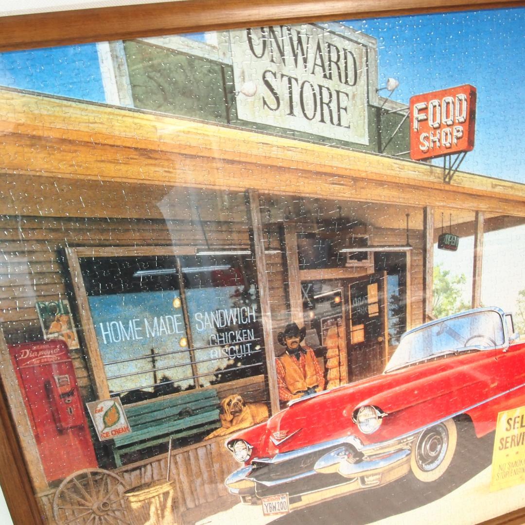 【美品】アメリカンカントリー ジグソーパズル 2000ピース ガソリンスタンド