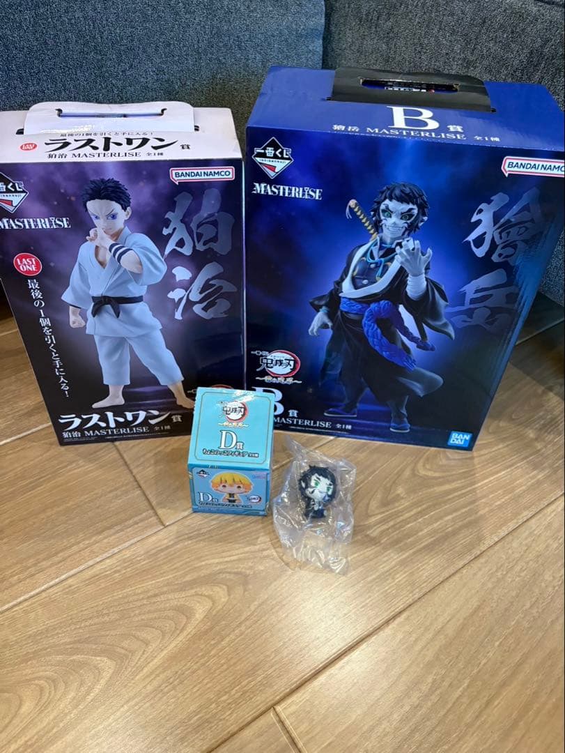 鬼滅の刃 一番くじ 雷の兄弟 獪岳 フィギュア ラストワン賞 B賞　D賞　狛治 一番くじ『鬼滅の刃 ～雷の兄弟～』 A賞：善逸、B賞：獪岳、ラストワン