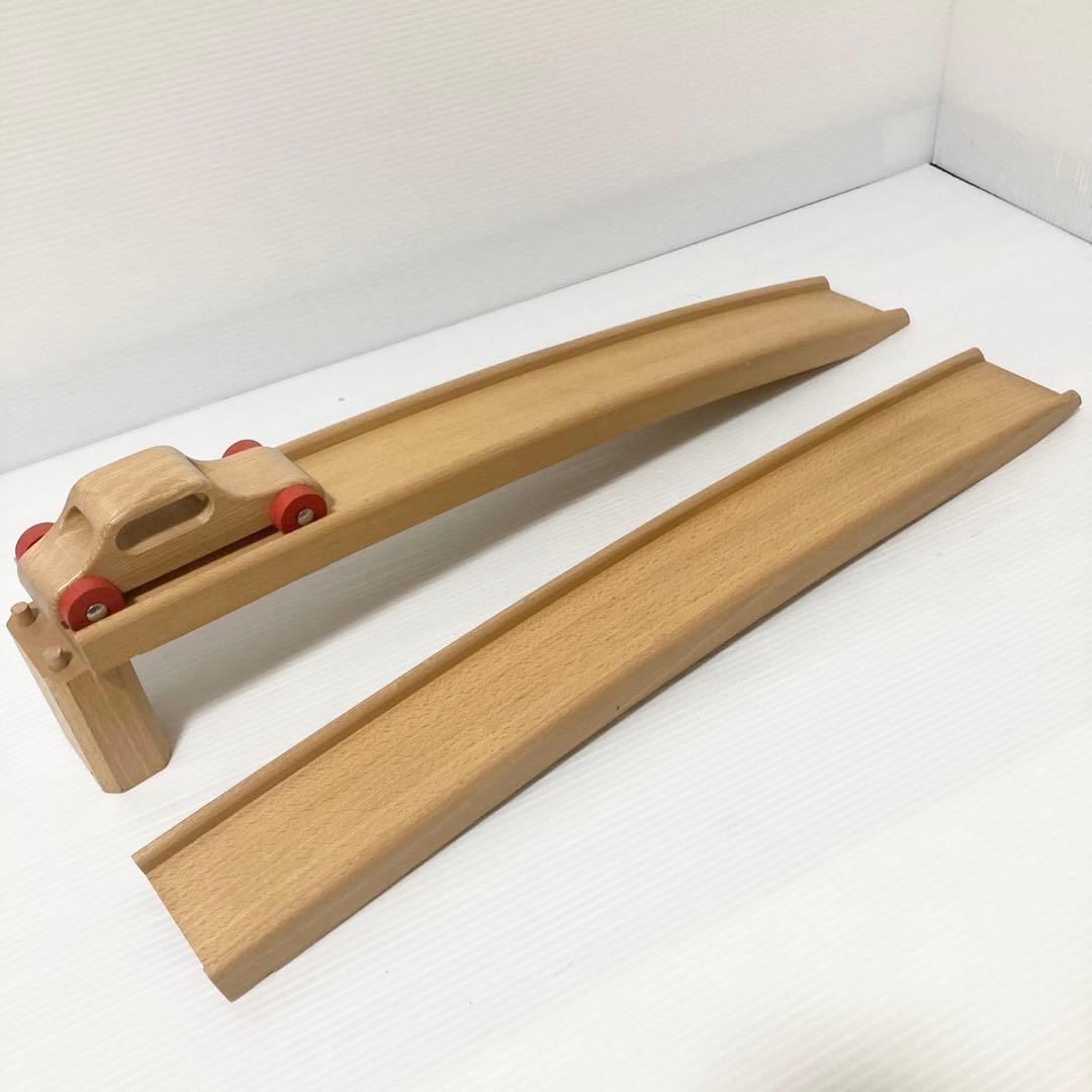 デュシマ社 木製 赤いカー 白木 デュシマ鉄橋 知育玩具 - メルカリ