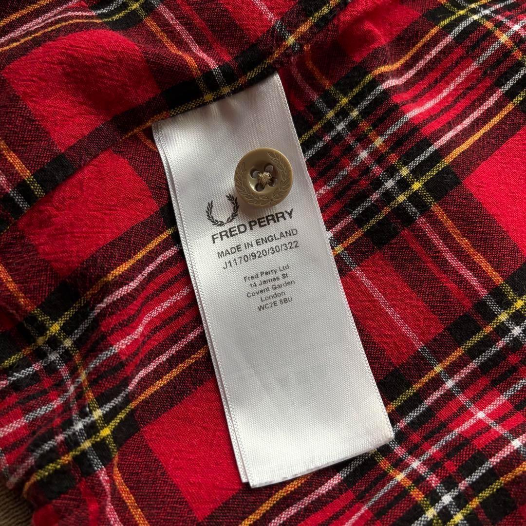 イングランド製 フレッドペリー スウィングトップ サイズ42 刺繍ロゴ