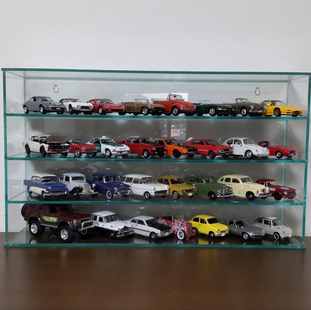 ミニカーコレクション　31台　アクリルケース付き Amazon.co.jp: cxiiuui 1/64 ミニカー 収納 ディスプレイ ケース 2層駐