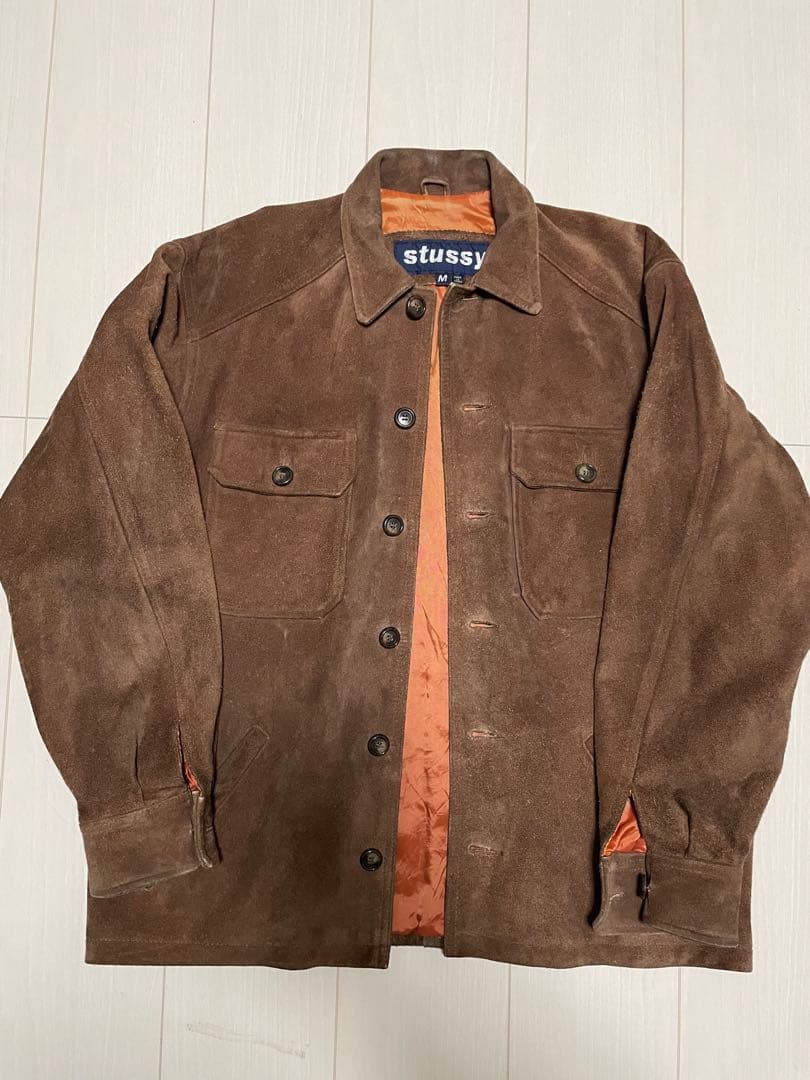 OLD STUSSY オールドステューシー 90s スエードレザージャケット L