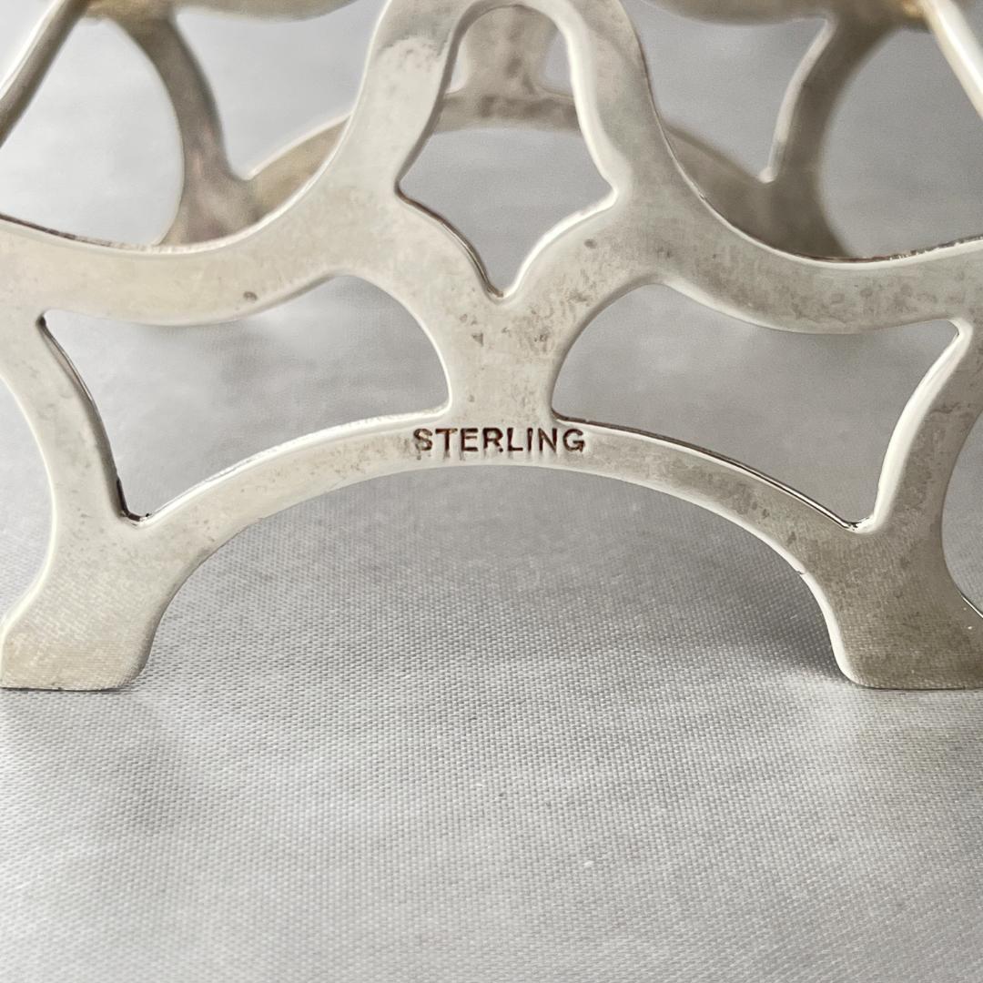 純銀/ガラス】ワイングラスコースター 8枚 / ホルダー スターリング