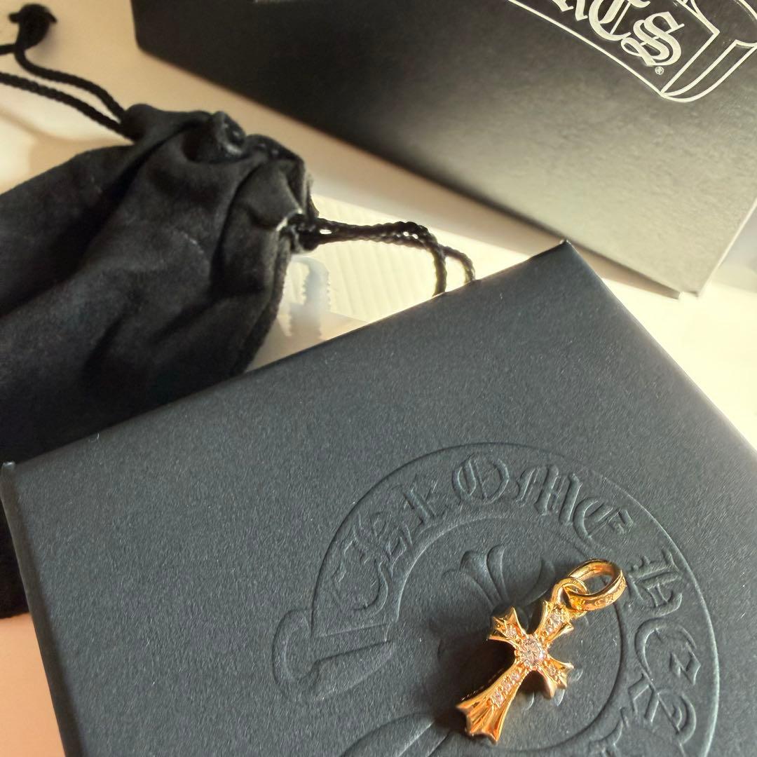 クロムハーツ 正規品 ベイビーファット ダイヤモンド 22Kメッキ&刻印