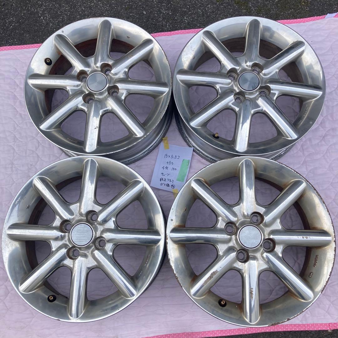 日産 キューブ純正ホイール15インチ 4穴 +50オフセット ytc-10 - メルカリ