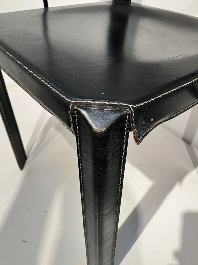 ヴィンテージ、デザイナーズチェア、本革、ポストモダン、カッシーナ