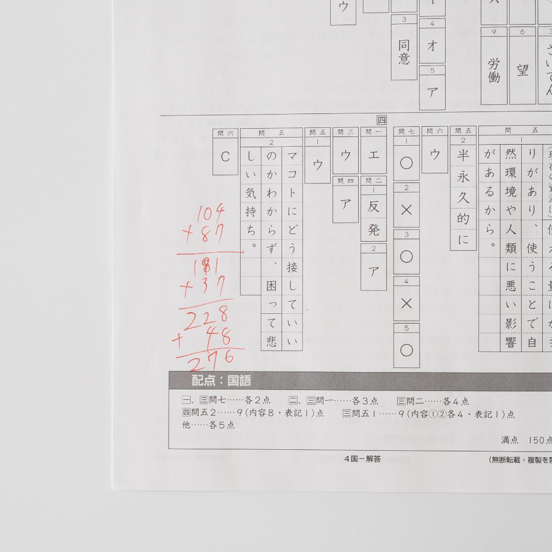 日能研 2023年度 4年生 全国公開模試 1年分 - メルカリ