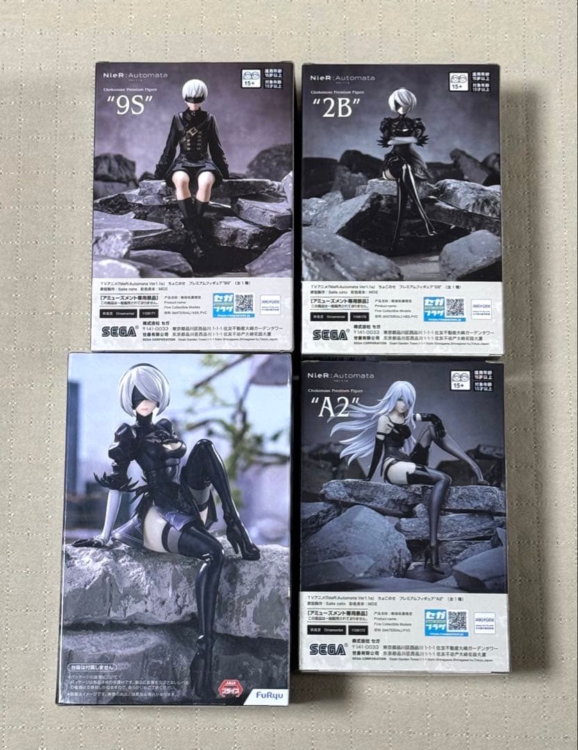 NieR:Automata フィギュア　2B　9S　A2　ちょこのせ　ぬーどる
