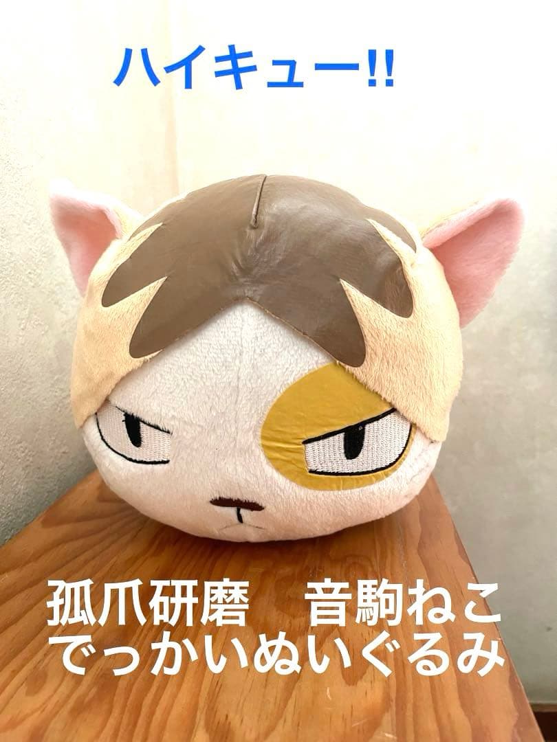 ハイキュー‼︎ 孤爪研磨 音駒 ねこ でっかいぬいぐるみ - メルカリ