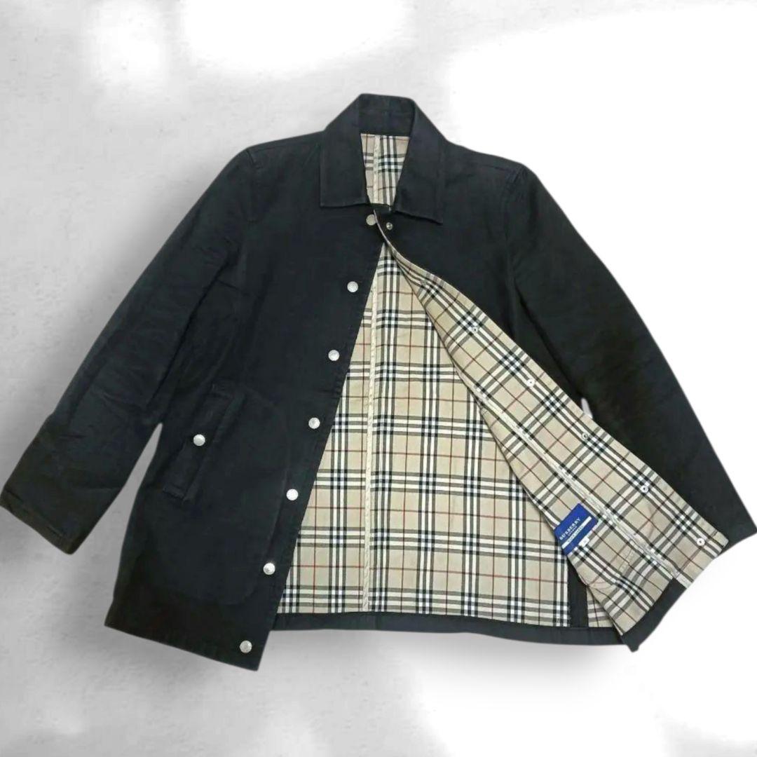 希少✨BURBERRY ブルーレーベル ノバチェック ブラック ジャケット