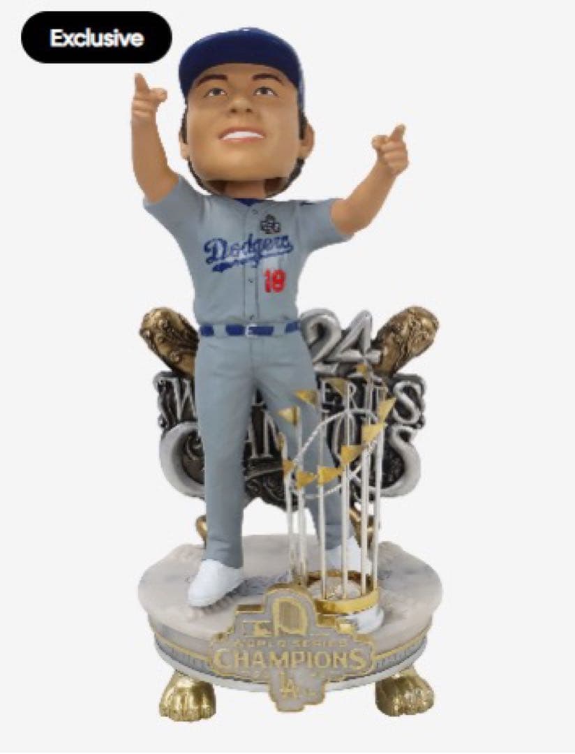 山本由伸 ワールドシリーズボブルヘッド ドジャースの通販はau PAY