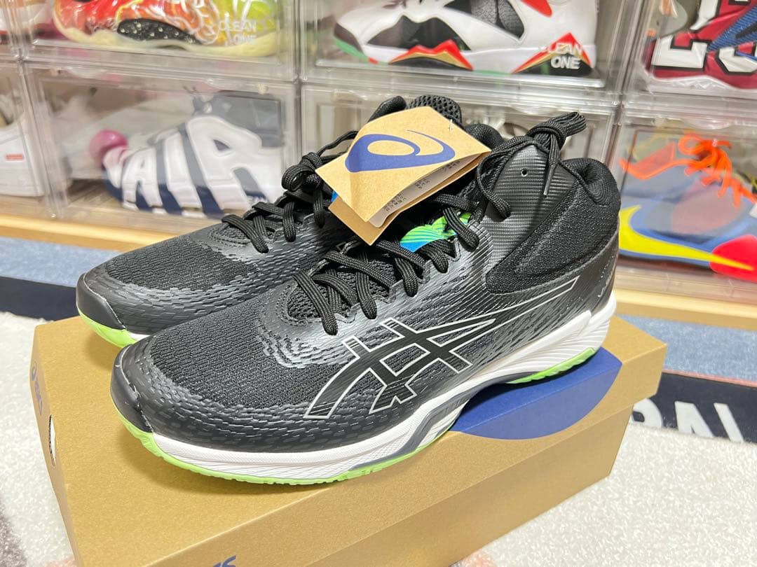 ASICS V-SWIFT FF MT.4 ブラック/グリーン 29.0cm