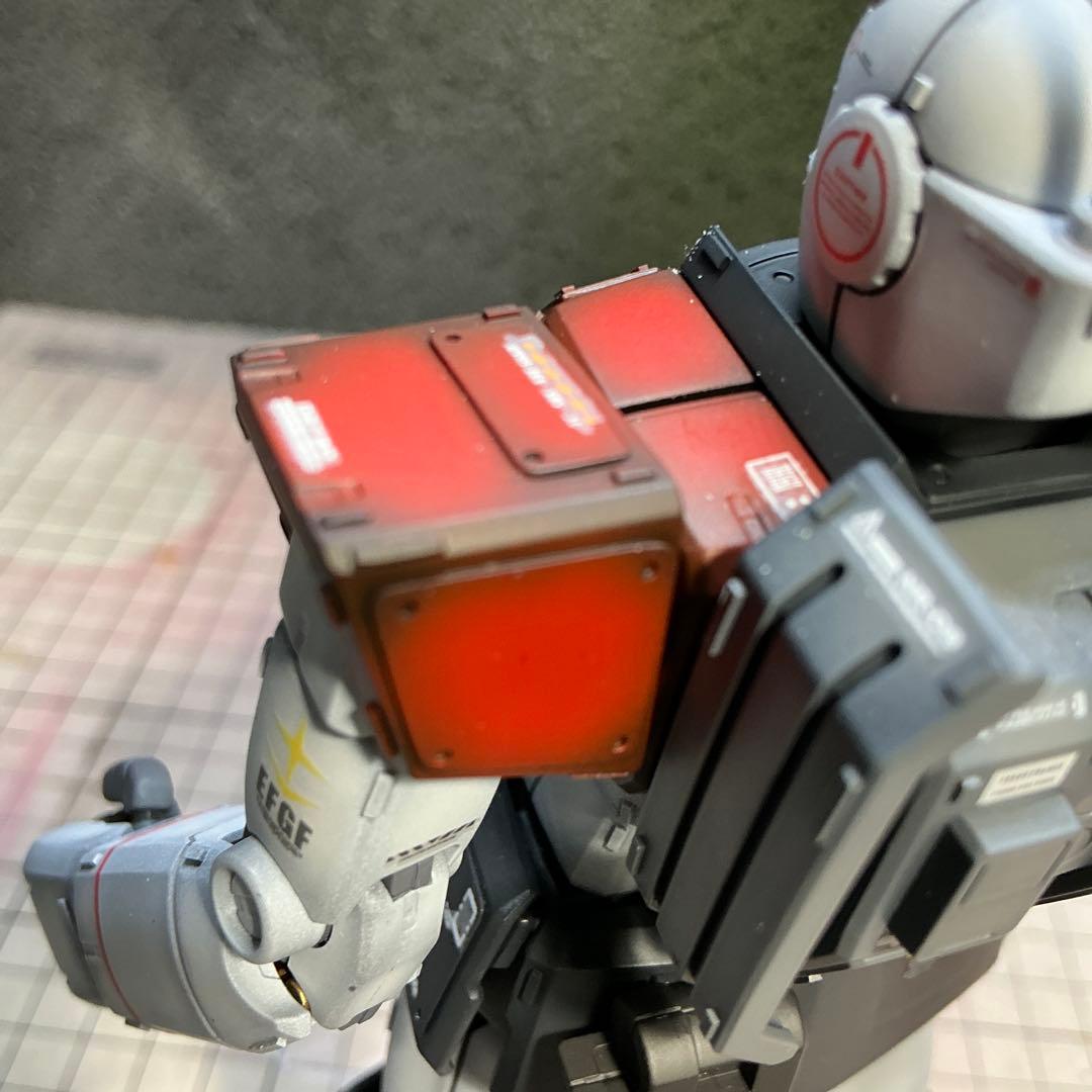 ガンプラ完成品　MG ジムキャノン　全塗装微改造