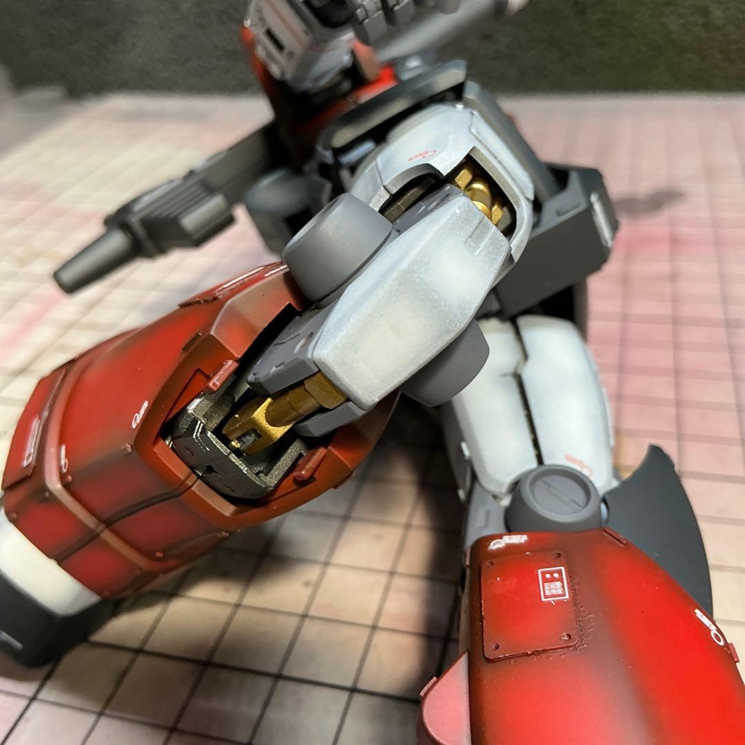 ガンプラ完成品　MG ジムキャノン　全塗装微改造