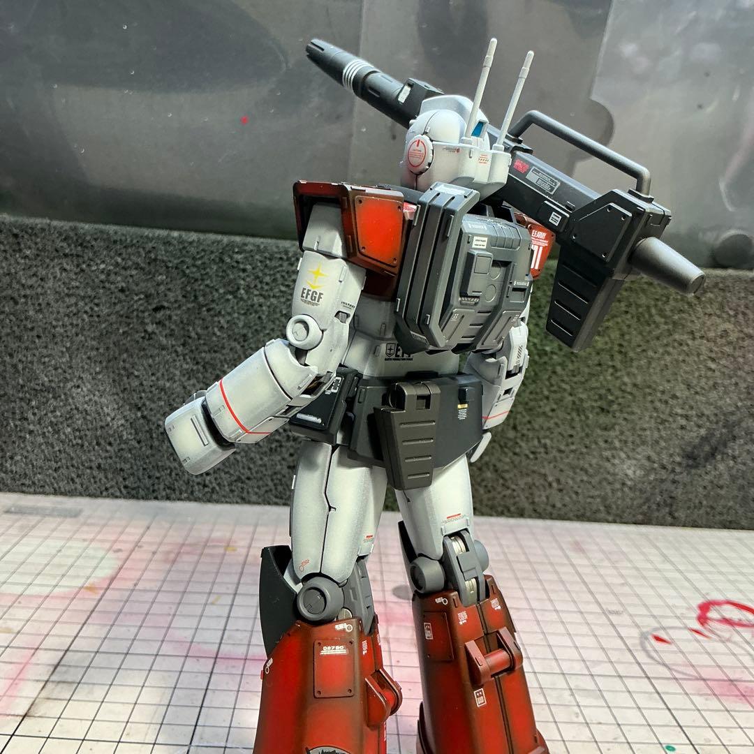 ガンプラ完成品　MG ジムキャノン　全塗装微改造