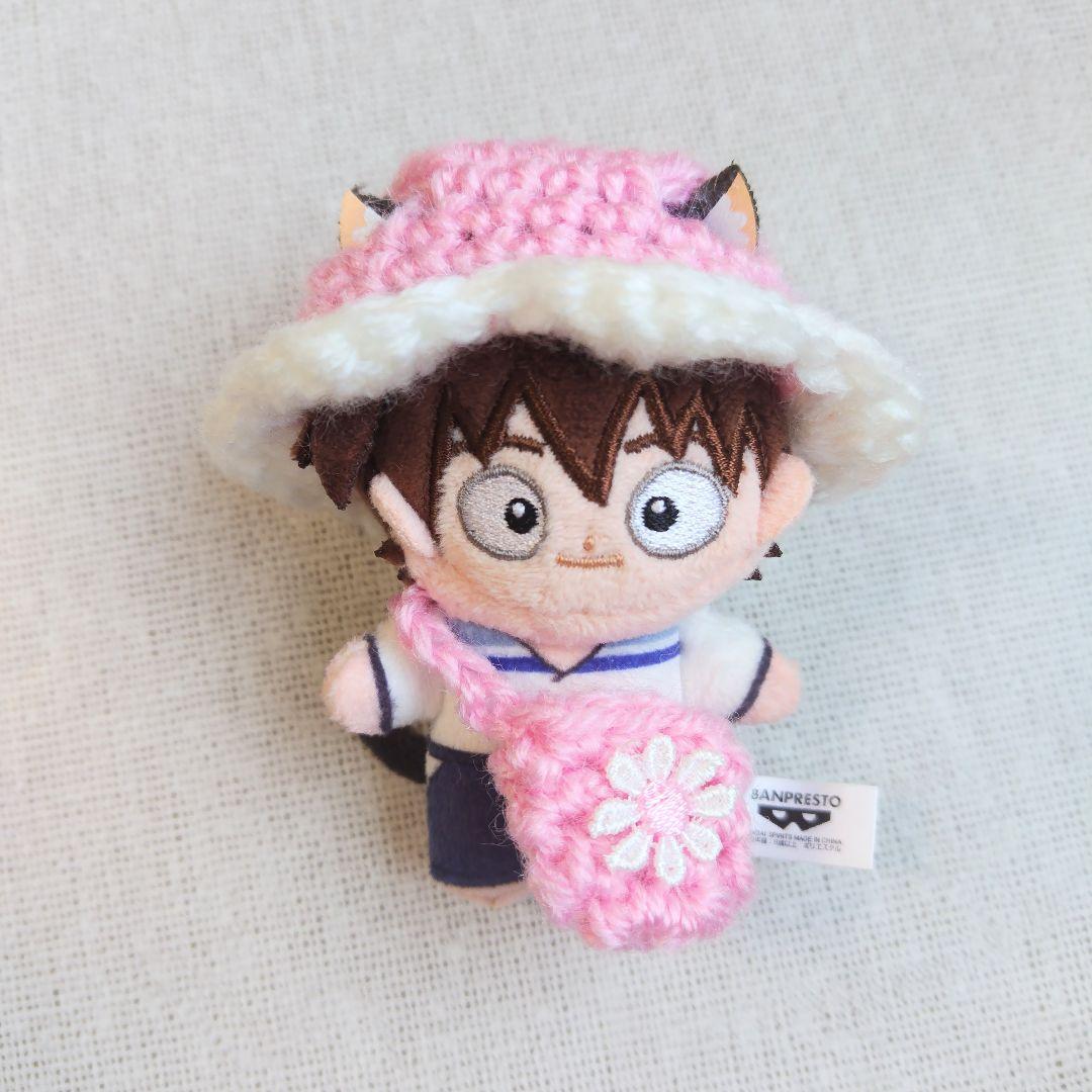 ほわぬい 忍たま ナンジャ ぬい服 花 帽子 バッグ（ピンク＋白