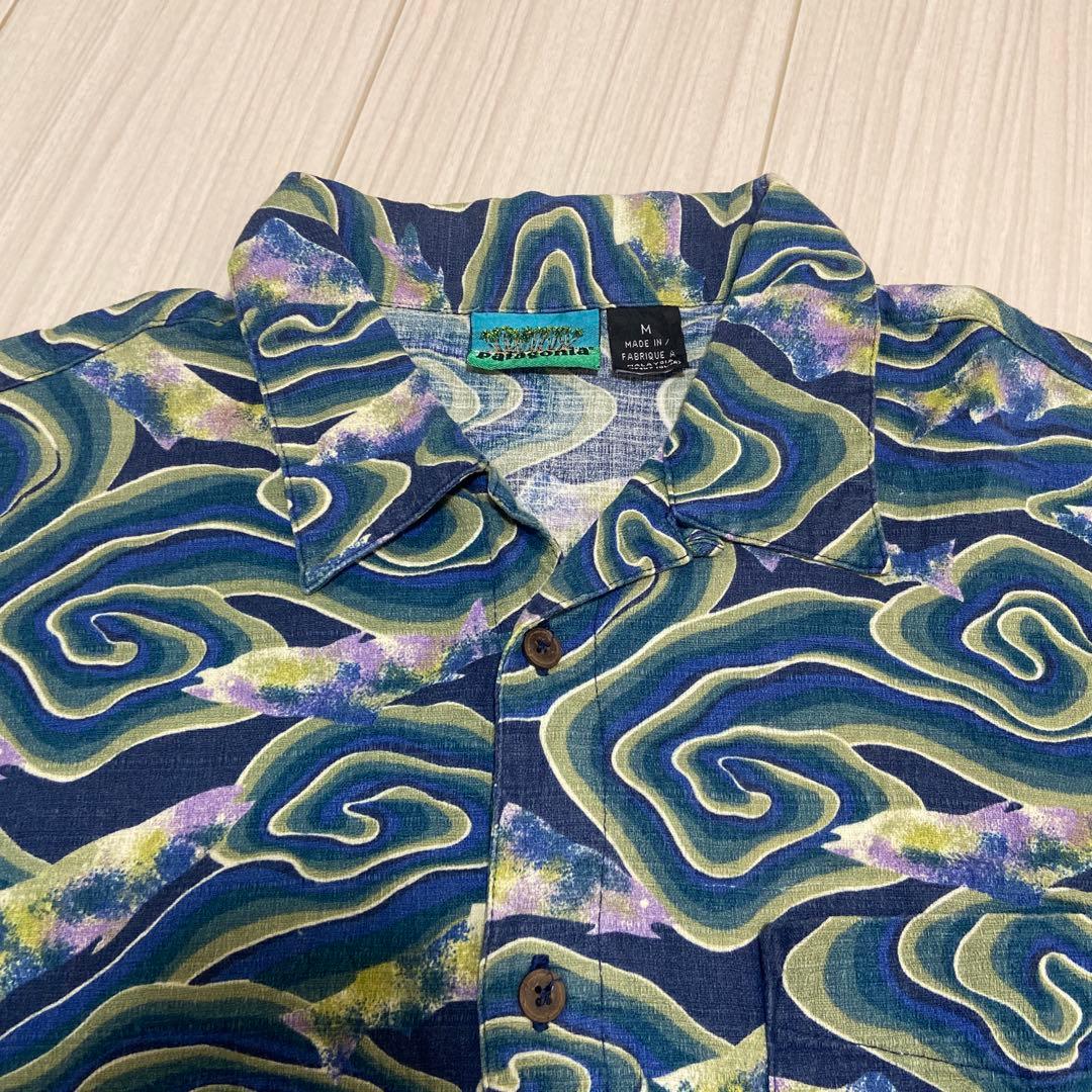 希少 美品 M 90s パタゴニア 渦巻き ACシャツ 総柄 JAVA FISH - メルカリ