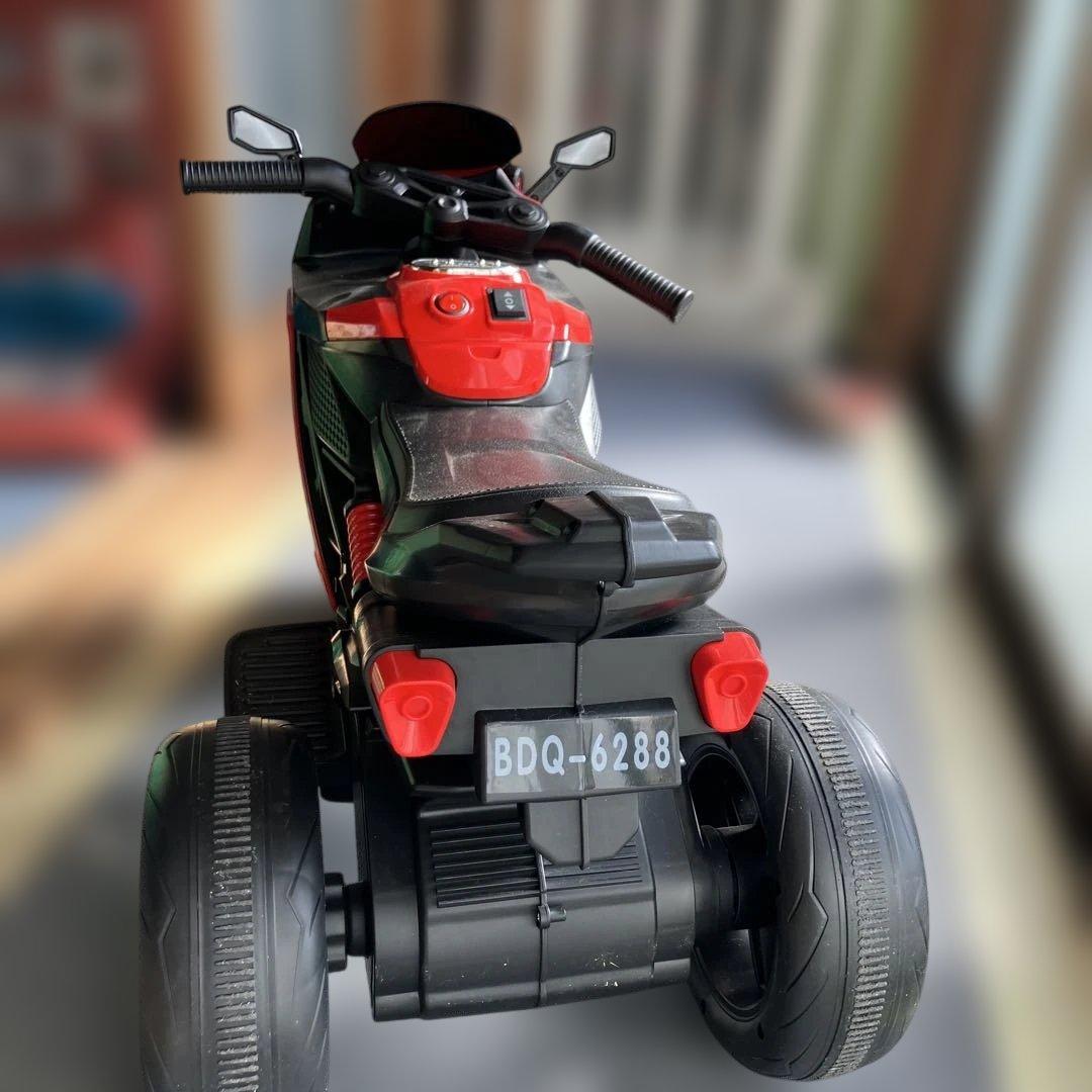 最終値下げ！ リアルでカッコイイ！　 レッド電動三輪バイBDQ-6288