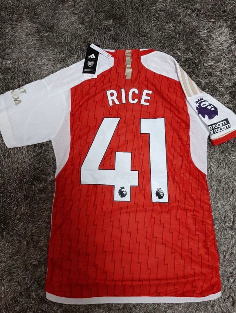 アーセナル Arsenal23/24ユニフォーム NO.41 デクラン・ライス - メルカリ