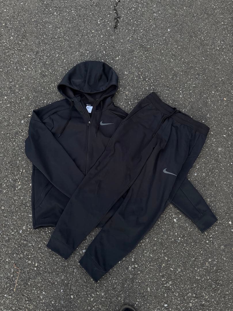 NIKE テックフリース セットアップ ブラック パーカー ジョガーパンツ