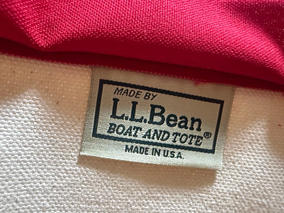 【美品/USA製】L.L.Bean ボート・アンド・トート ジップトップMレッド