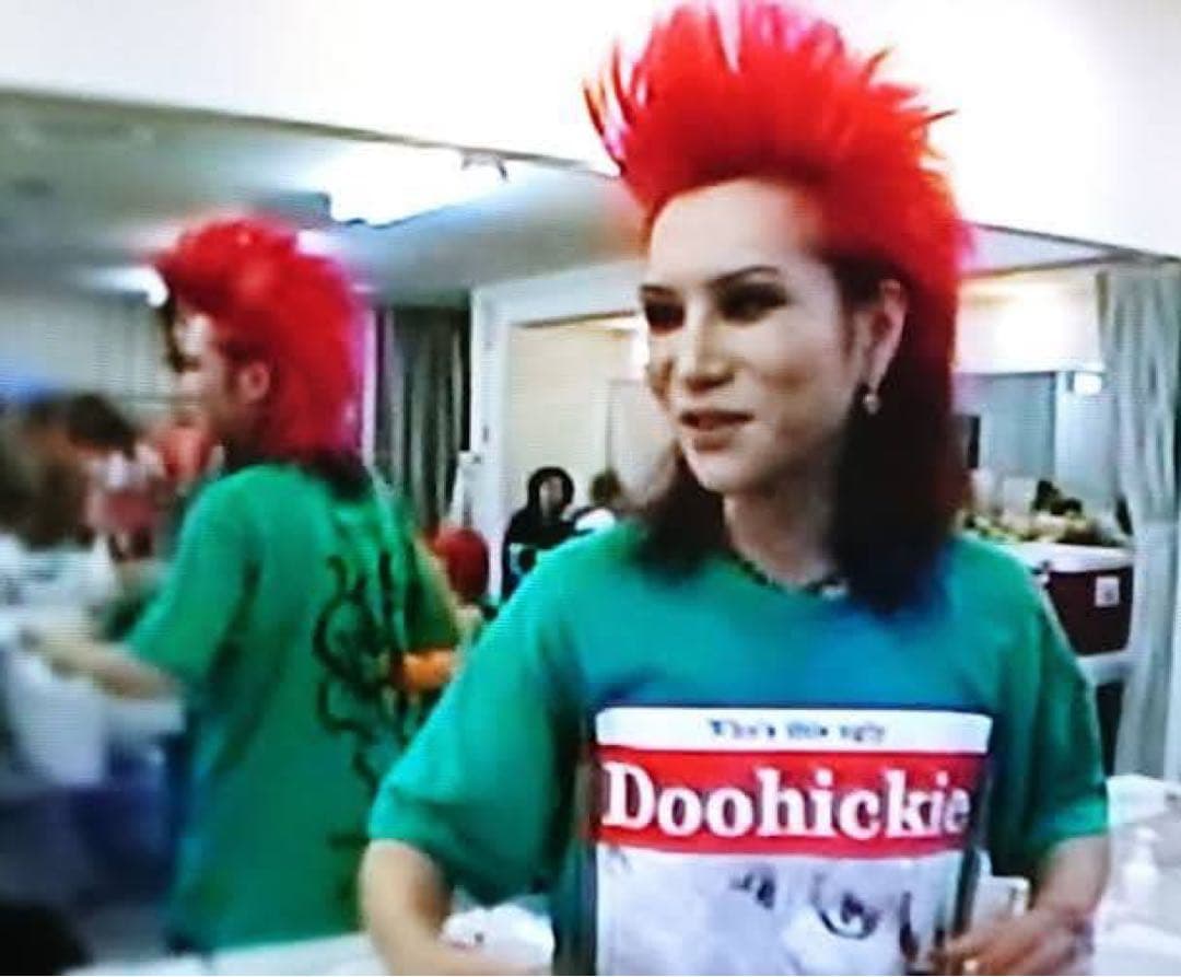 hide Doohickie Tシャツ グリーン Lサイズ hide着用モデル