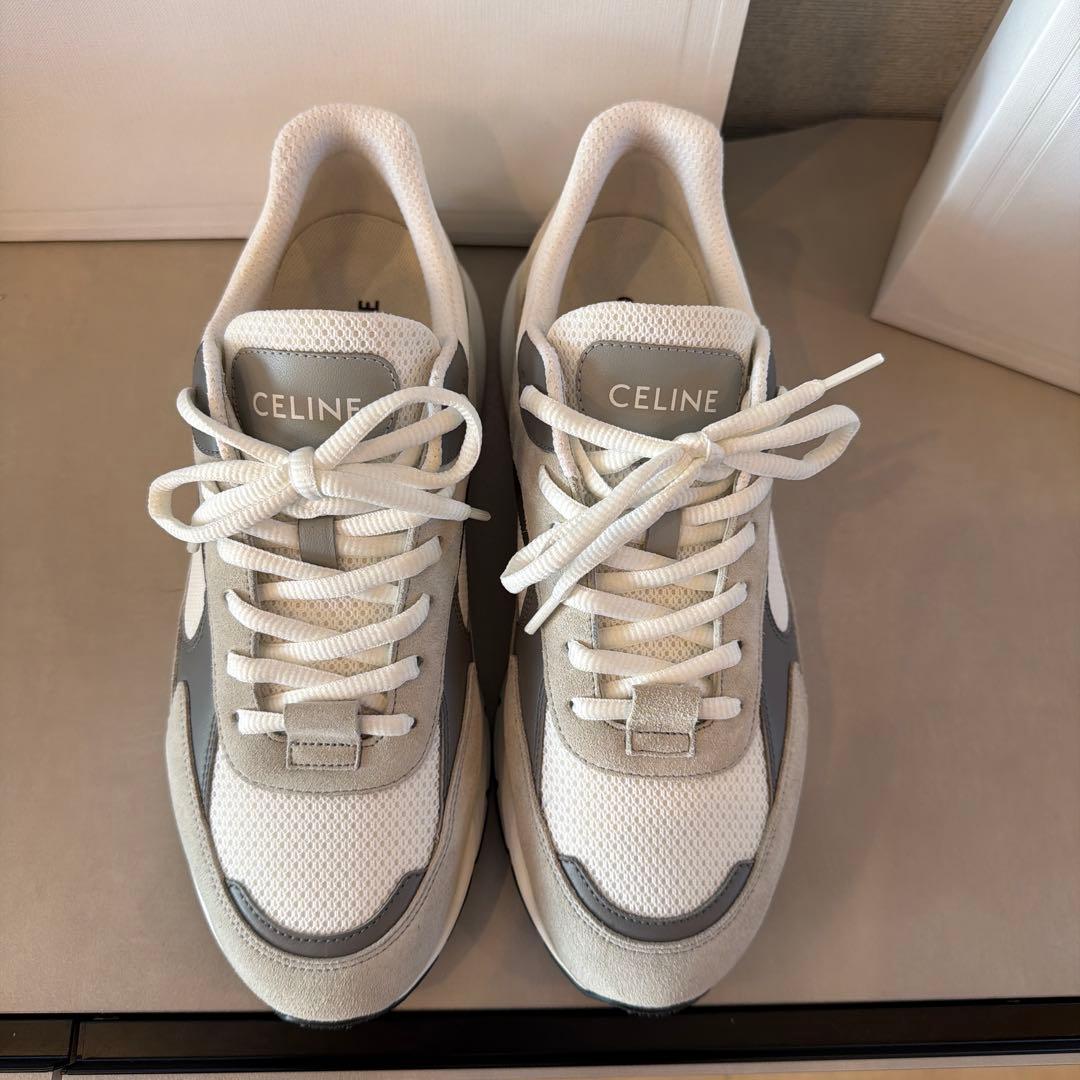 未使用】2024年購入 正規保証タグ付き セリーヌ メンズ スニーカー 42