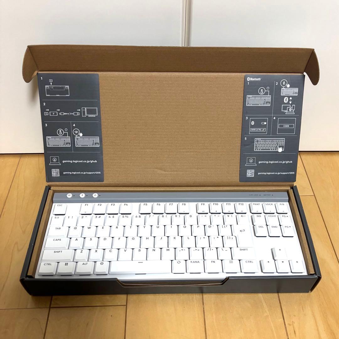 Logicool G G515 TKL ホワイト リニア　　ワイヤレスキーボード ゲーミングキーボード G515 LIGHTSPEED TKL(リニア) ホワイト G515-WL