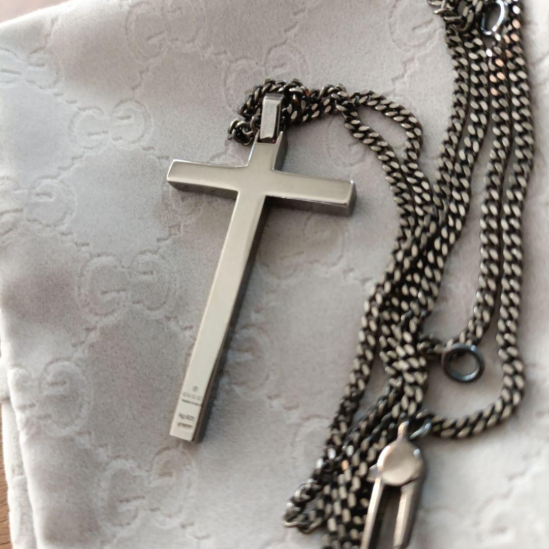 LBJ様専用】GUCCI ディアマンテ クロスネックレス SV925 - メルカリ