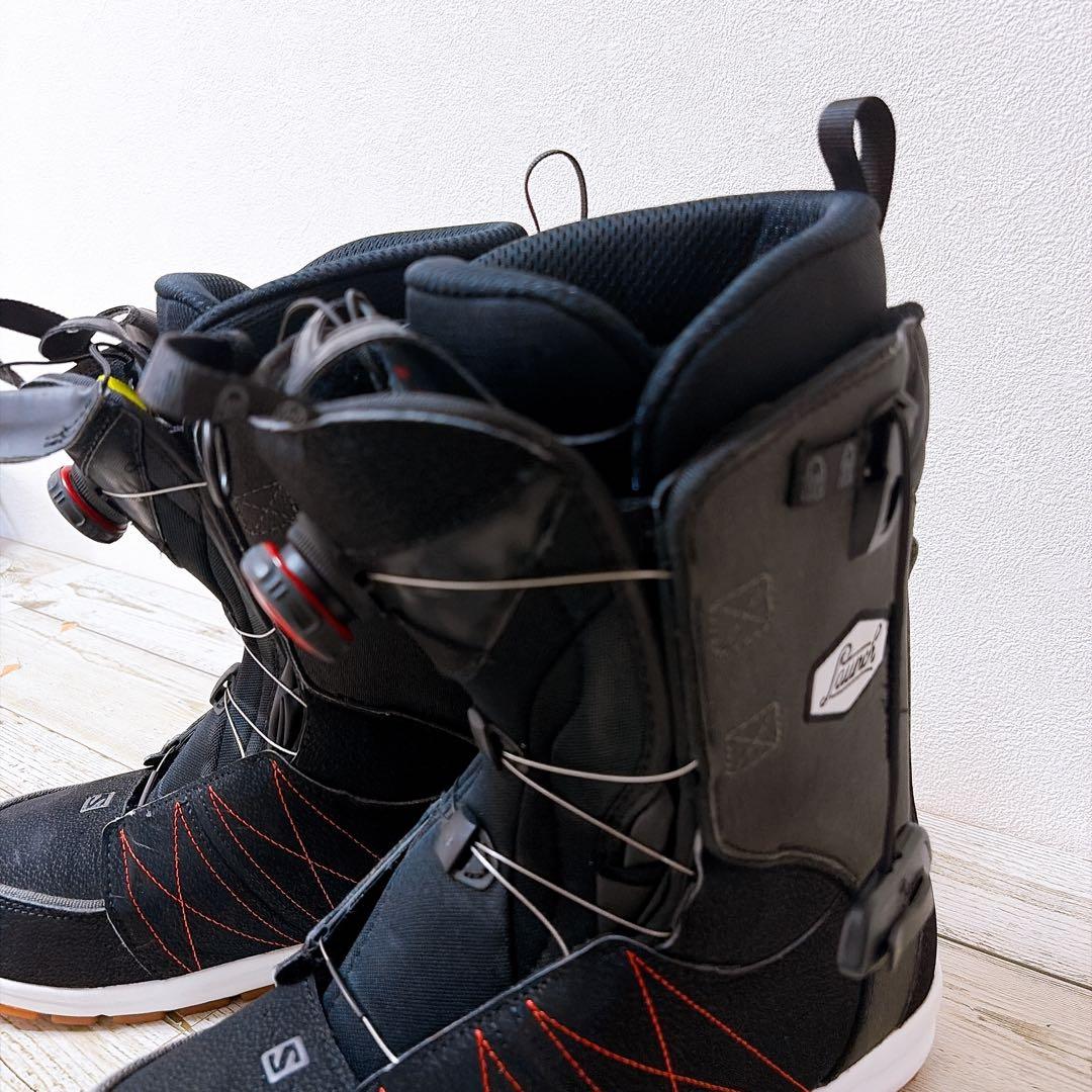 Salomon スノーボードブーツ ブラック/レッド - メルカリ