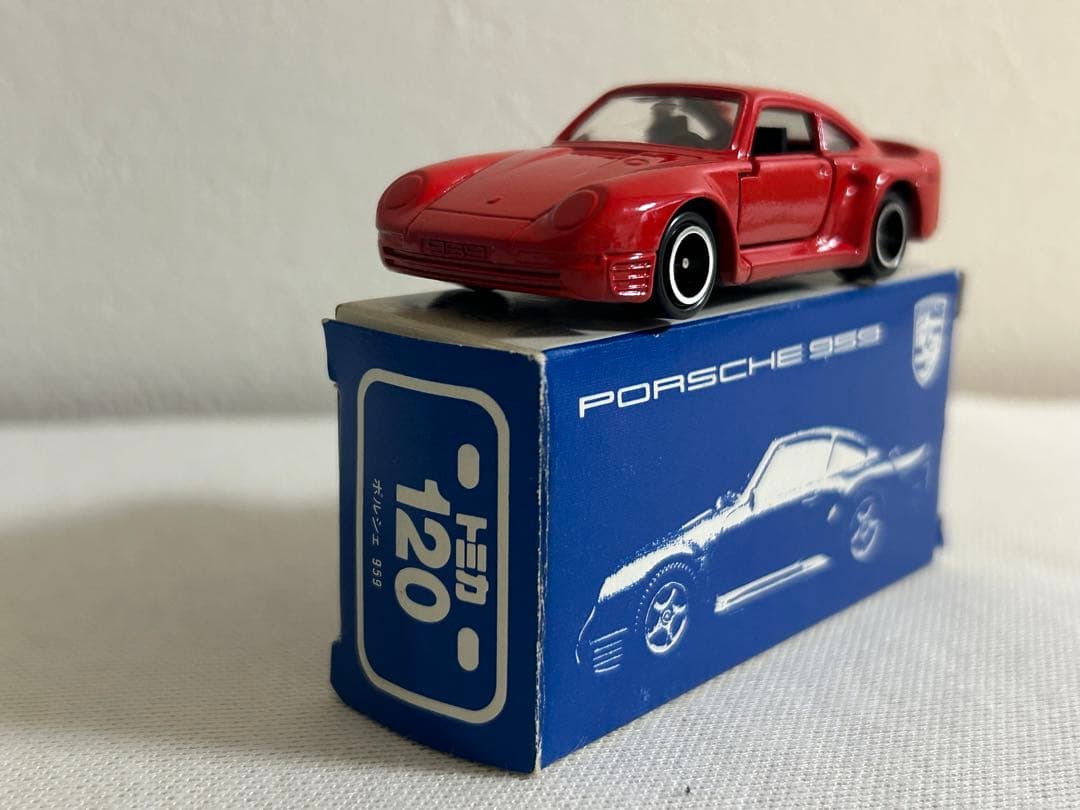 トミカ 日本製 JMAC特注 120 ポルシェ959 '90 大阪輸入車ショウ - メルカリ