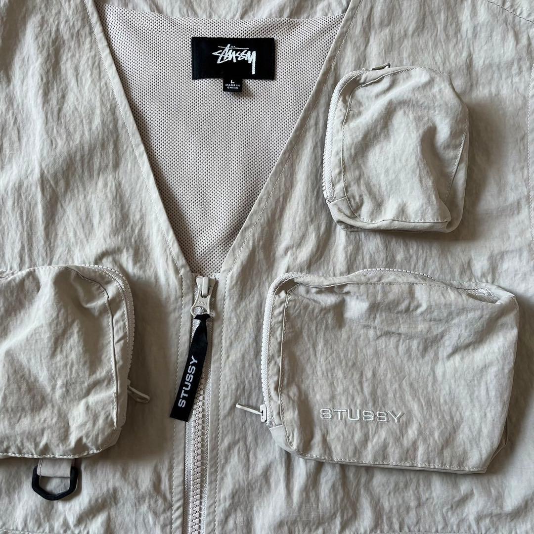 Stussy ストゥーシー フィッシングナイロンベスト - メルカリ