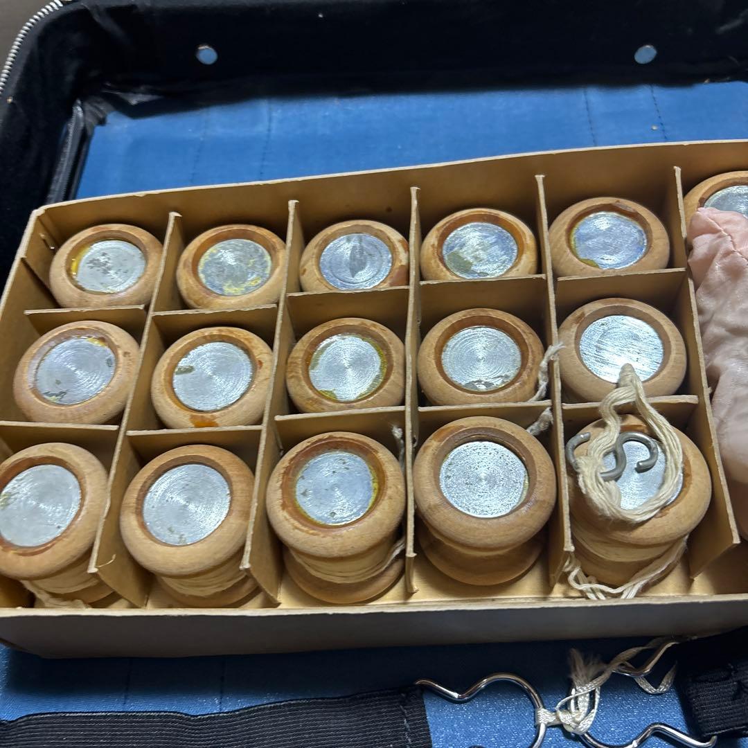 組紐 丸台 長沼静 重り付き（中心重り12個 組玉16個）収納