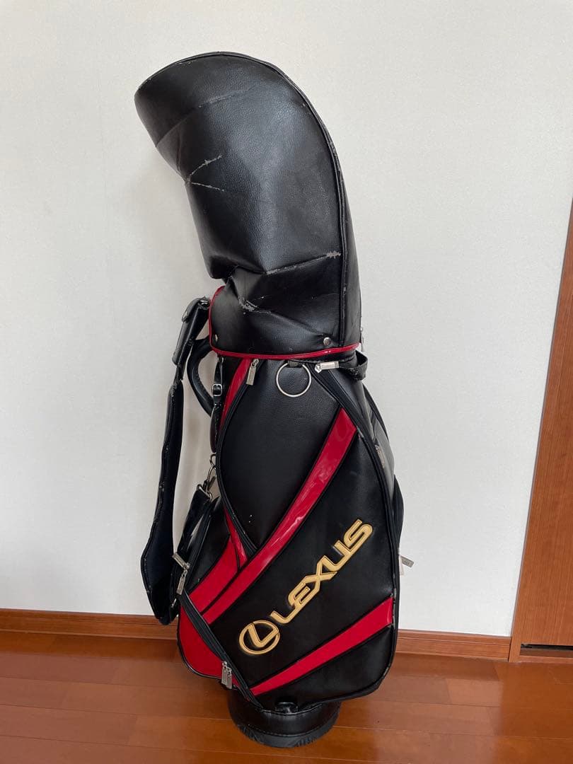 Lexus キャディバッグ 黒 赤 - メルカリ