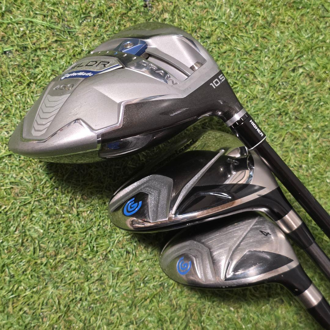 ゴルフクラブメンズセット クリーブランド テーラーメイド SLDR フル