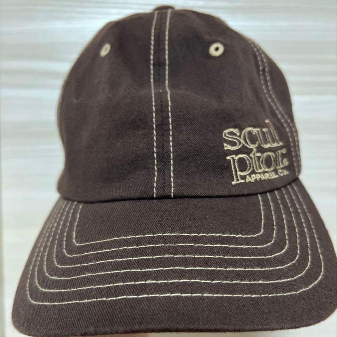SCULPTOR ダークブラウン ベースボールキャップ - メルカリ