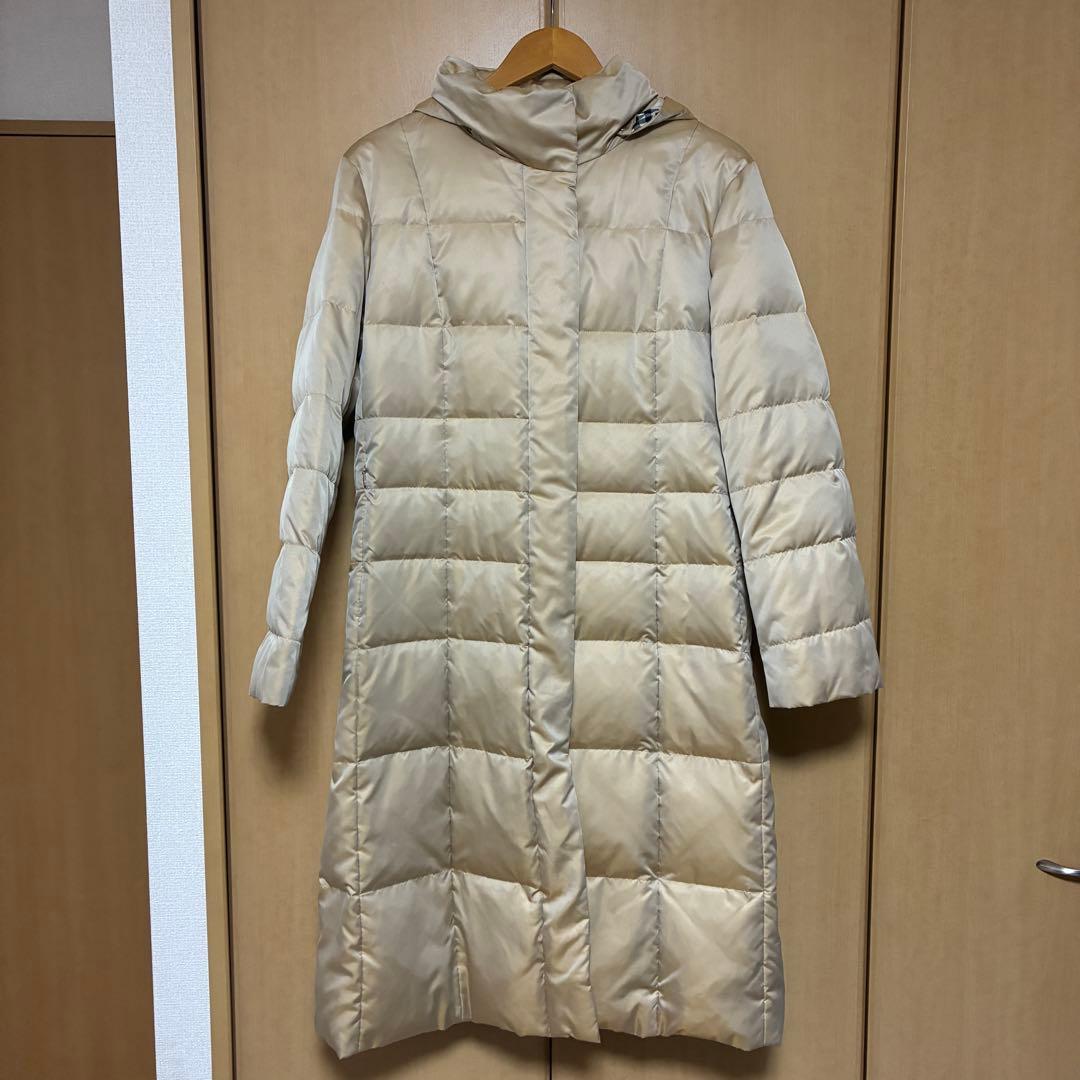 美品　バーバリーロンドン　ロングダウンコート　チェック　ベージュ　ファー付　L位 BURBERRY（ダウンコート ・ ベージュ系）のフリマアイテム一覧