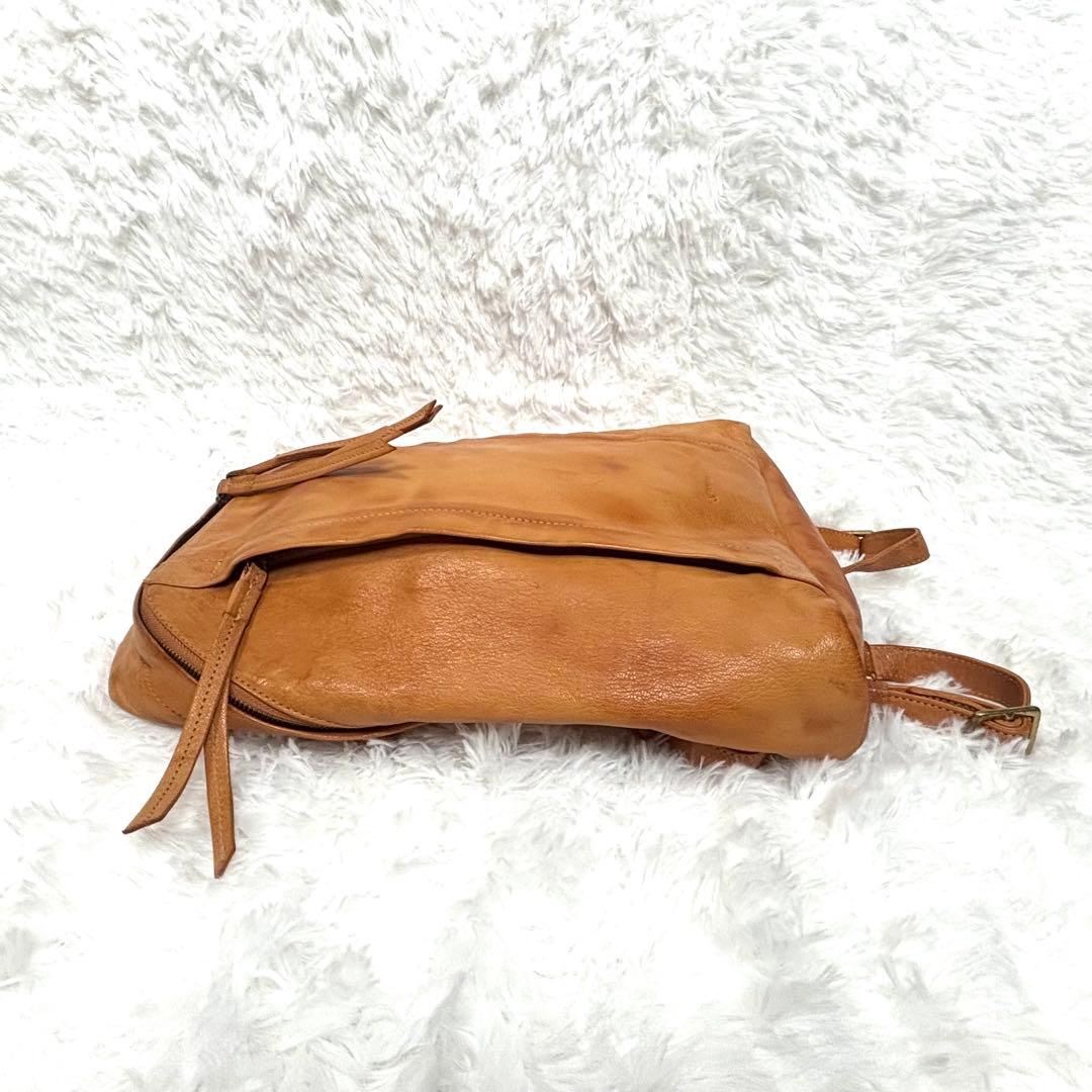 genten ゲンテン ゴート バックパック ヌメ革 A4収納可 - メルカリ