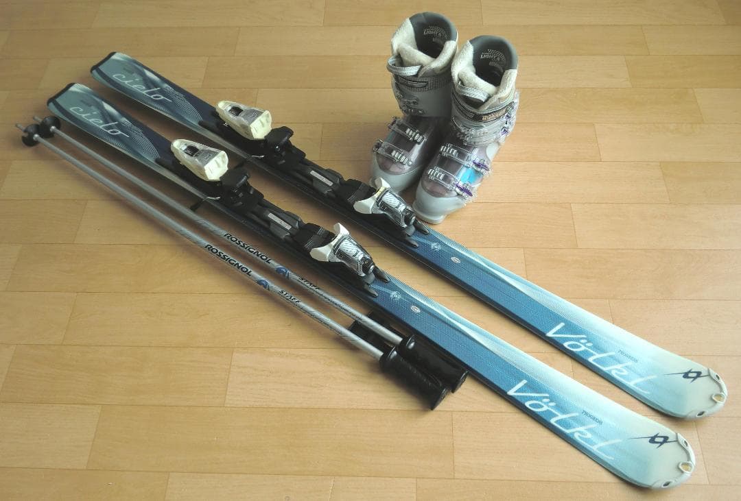■■送料無料■VOLKL■女性用スキーフルセット■板148靴24.5■メンテ付■ VOLKL（フォルクル） スキー 4点 セット レディース VOLKL 22-23 FLAIR