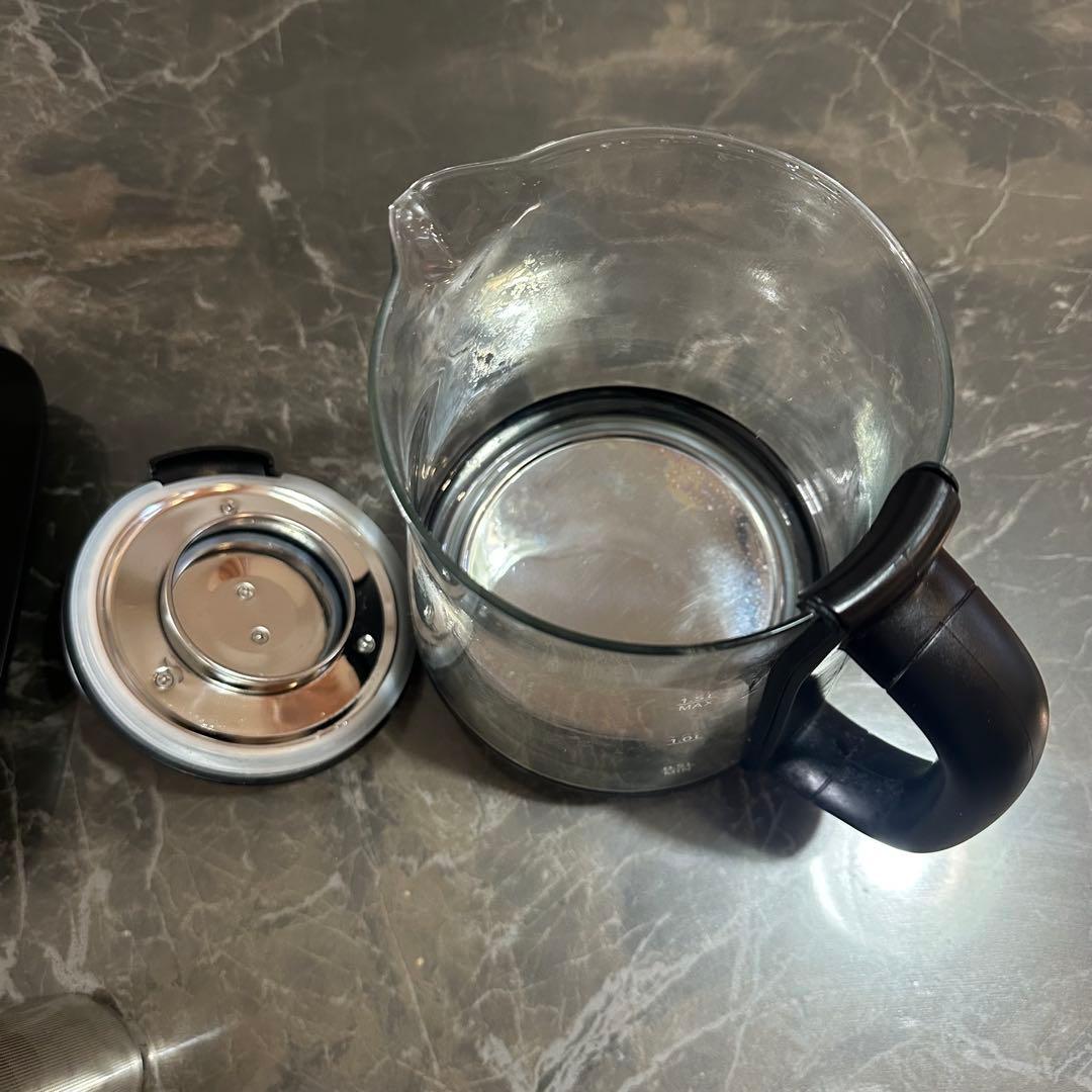 IRIS OHYAMA ガラスケトル 1.5L 温度調節 保温 自動オフ 茶こし