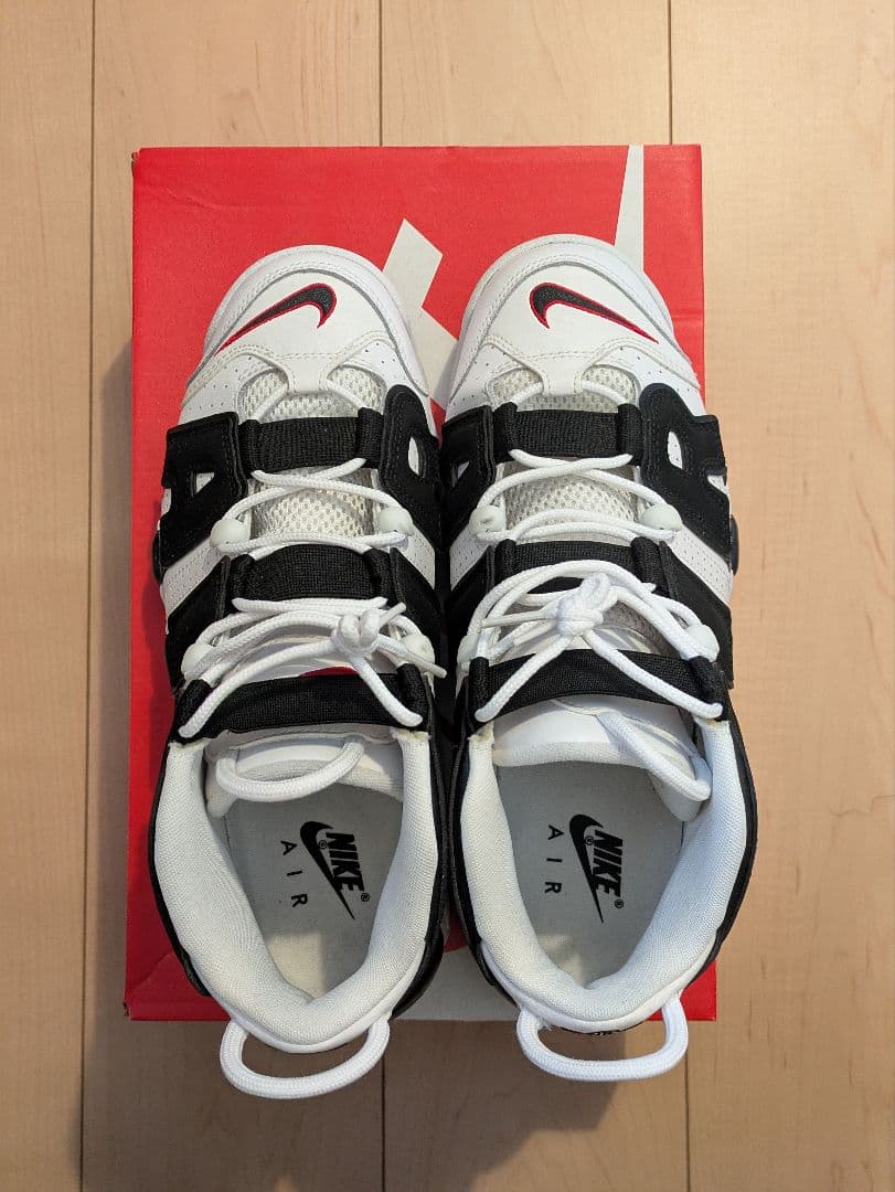 ナイキ エアモアアップテンポ スコッティピッペン ゼブラ 27.5cm