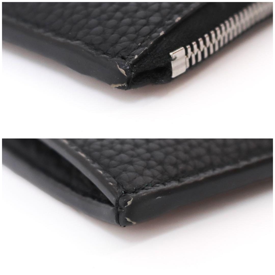 極品】ボナベンチュラ L字ジップ ウォレット シュリンクレザー 黒 財布