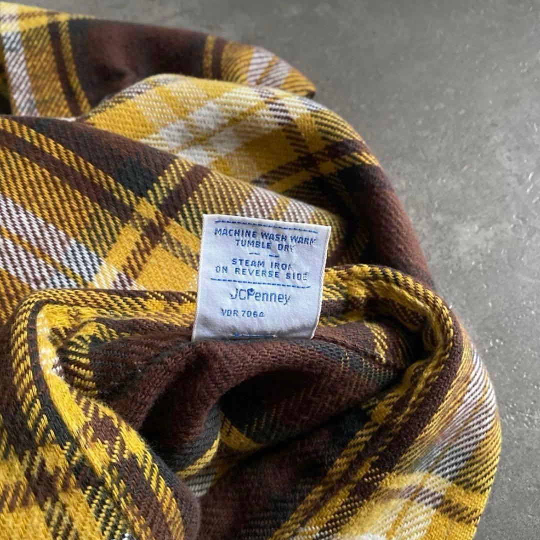 70s 単色タグ BIG MAC ネルシャツ 黄×茶 L TALL - メルカリ