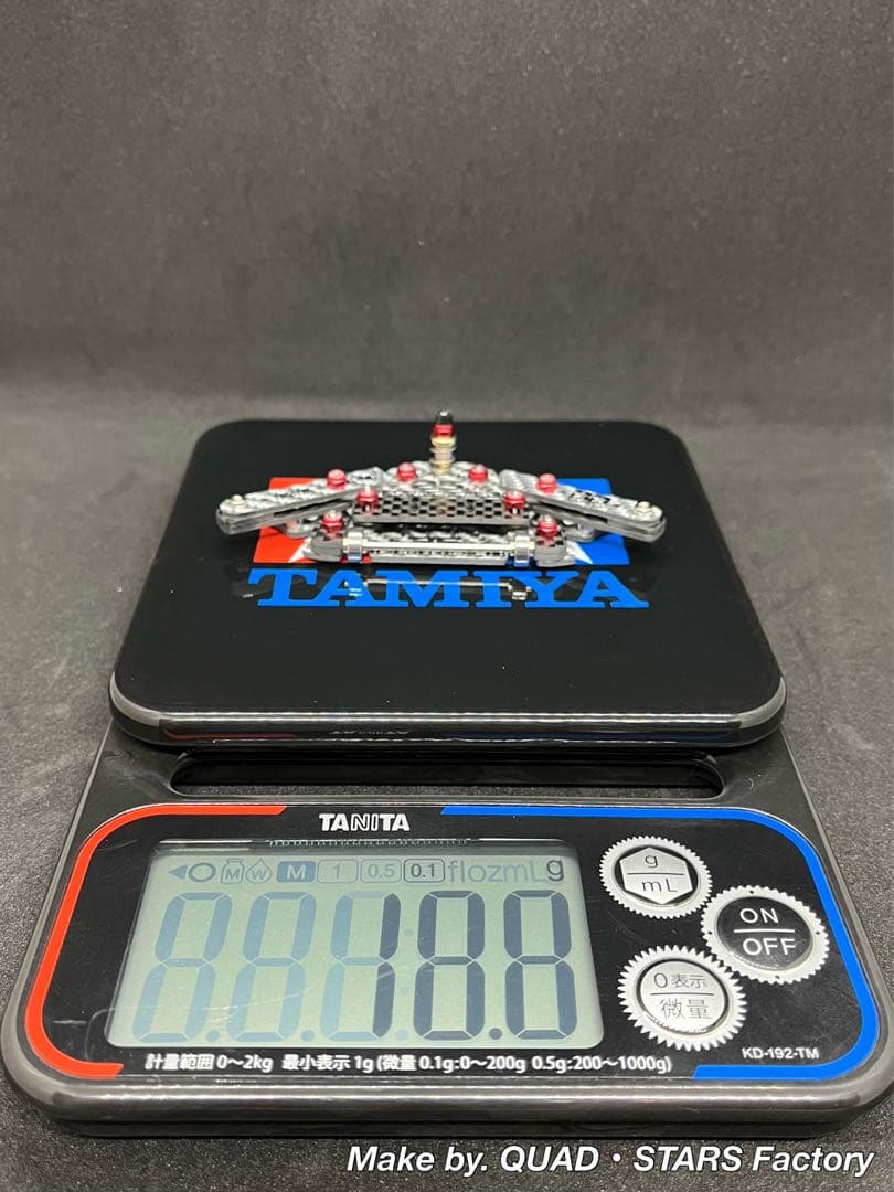 【ミニ四駆・MS用】１軸リヤアンカー＋リヤスキッド　25周年カーボン／シルバー