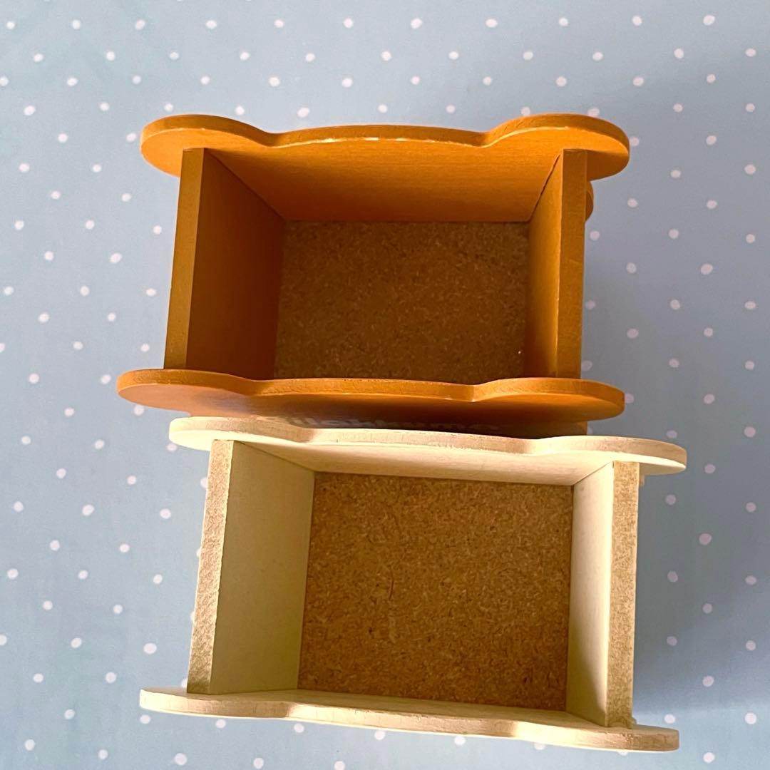 激レア☆リラックマ＆コリラックマ 木製 小物入れ 2個 ミニラック 初期