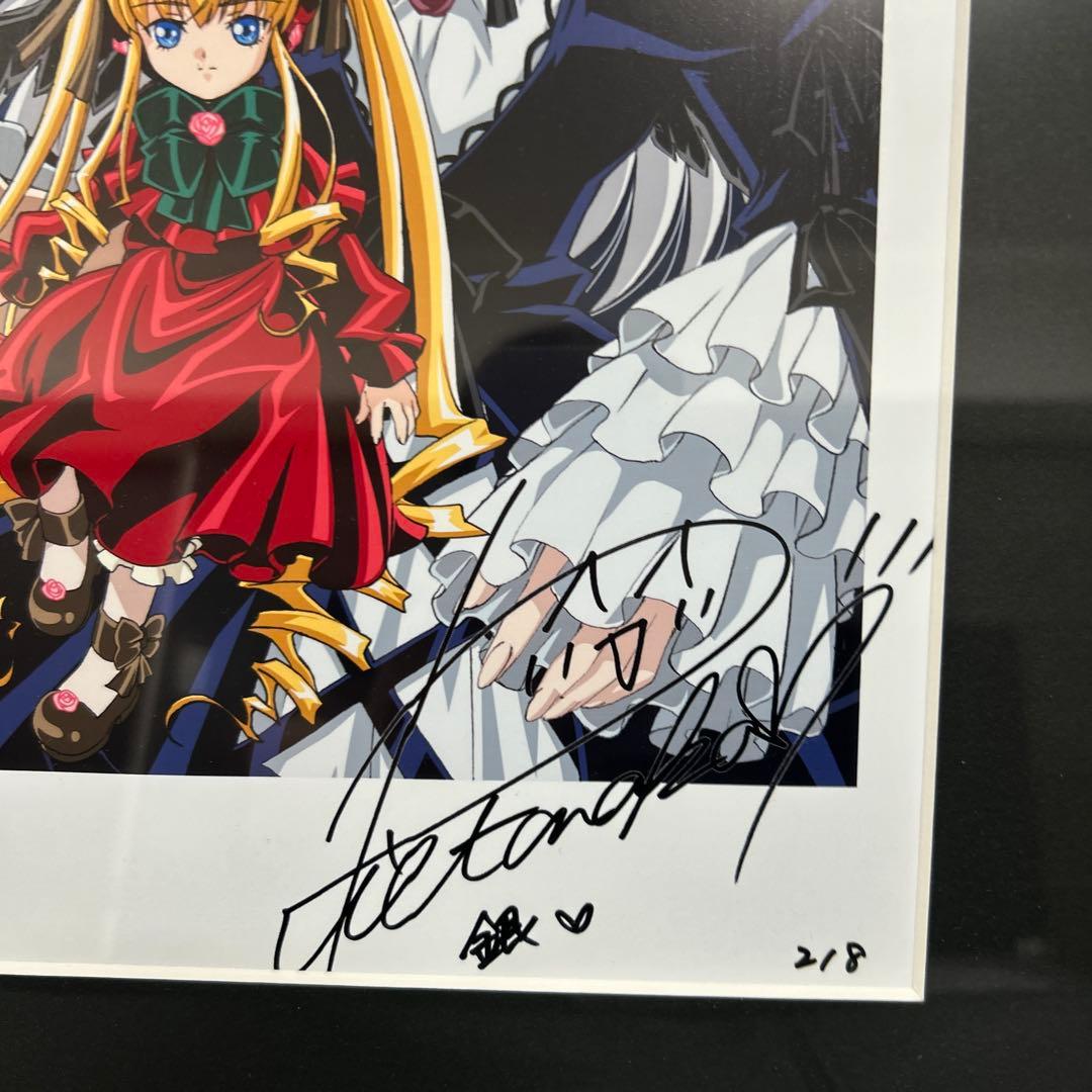 ローゼンメイデン トロイメント 「真紅、水銀燈」 プリントサイン入り 複製原画