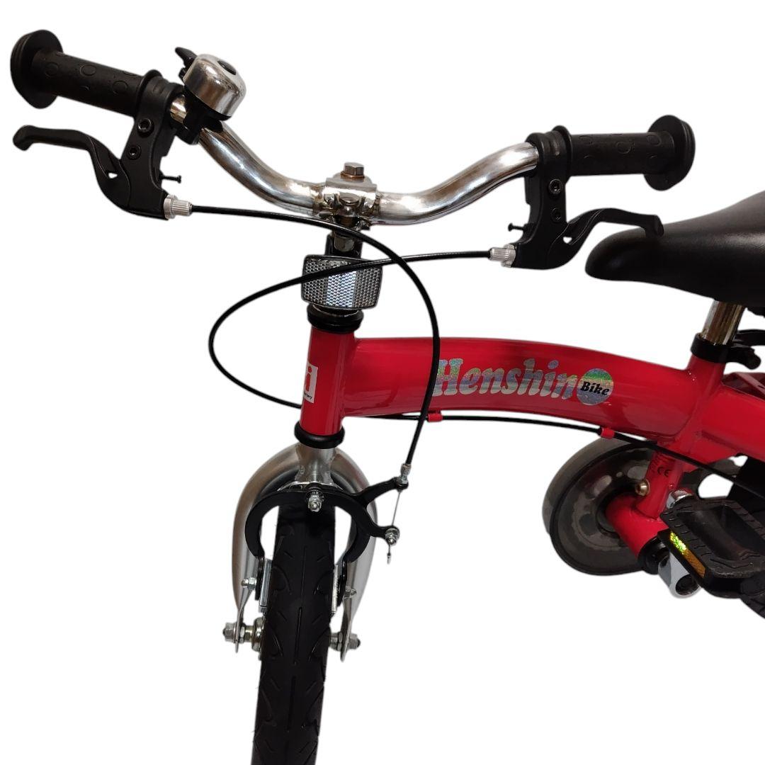 美品】へんしんバイク 12インチ 赤 Henshin Bike良品】HenshinBike