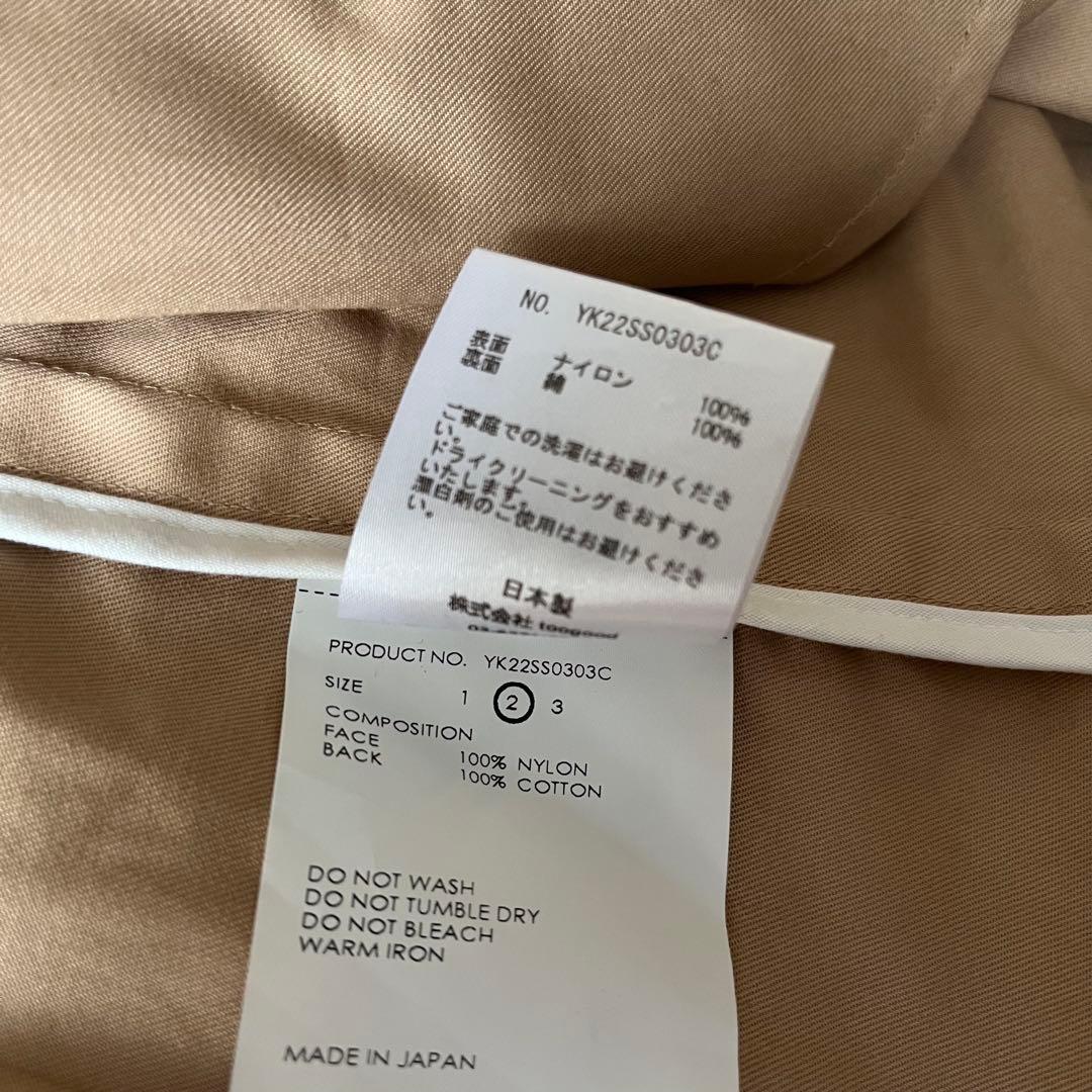 美品 YOKE NYLON COVERED TRENCH COAT ベージュ 2 - メルカリ