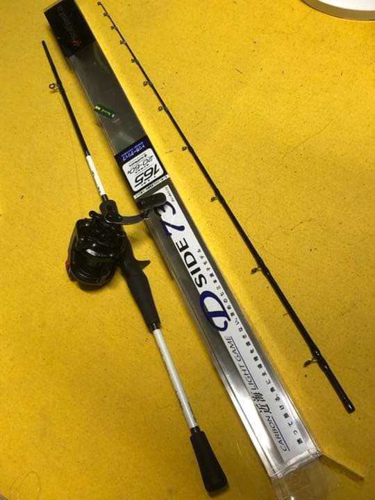 船用ロッドとリール　ロッドは未使用 船釣りフルソリッドロッド＆リールセット シーマスタッグEXソリッド船