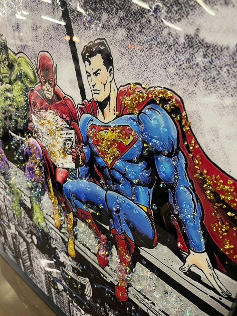 水晶絵　MARVEL　マーベル　絵画　壁掛け　絵　アートパネル　アメコミ　アート